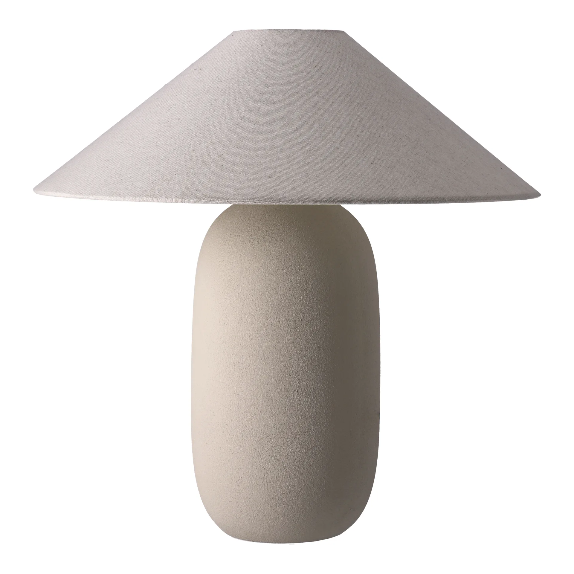 Lampa stołowa Boulder 48 cm beige-nature,  Scandi Living