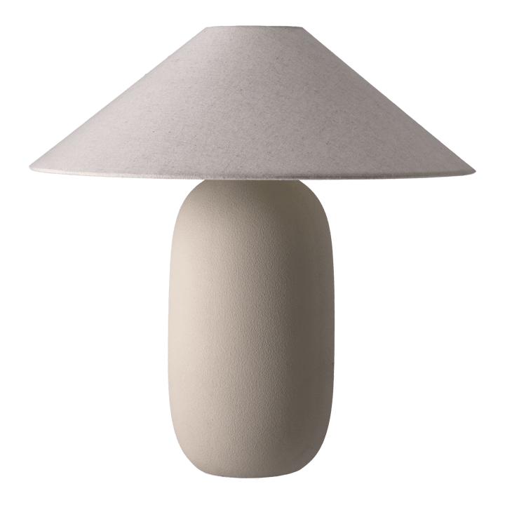 Lampa stołowa Boulder 48 cm beige-nature - Podstawa lampy - Scandi Living
