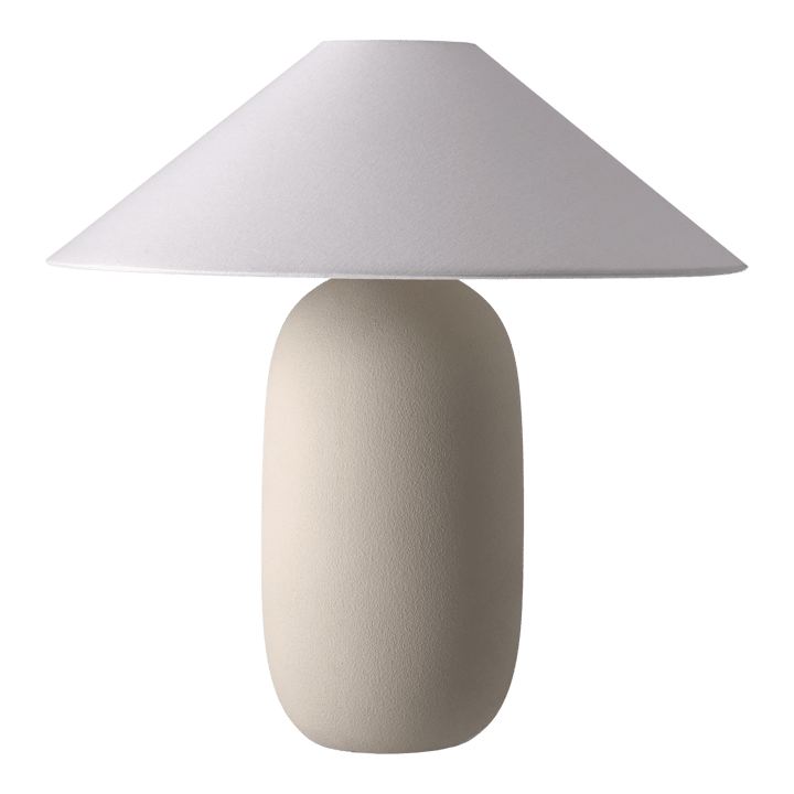 Lampa stołowa Boulder 48 cm beige-white - Podstawa lampy - Scandi Living