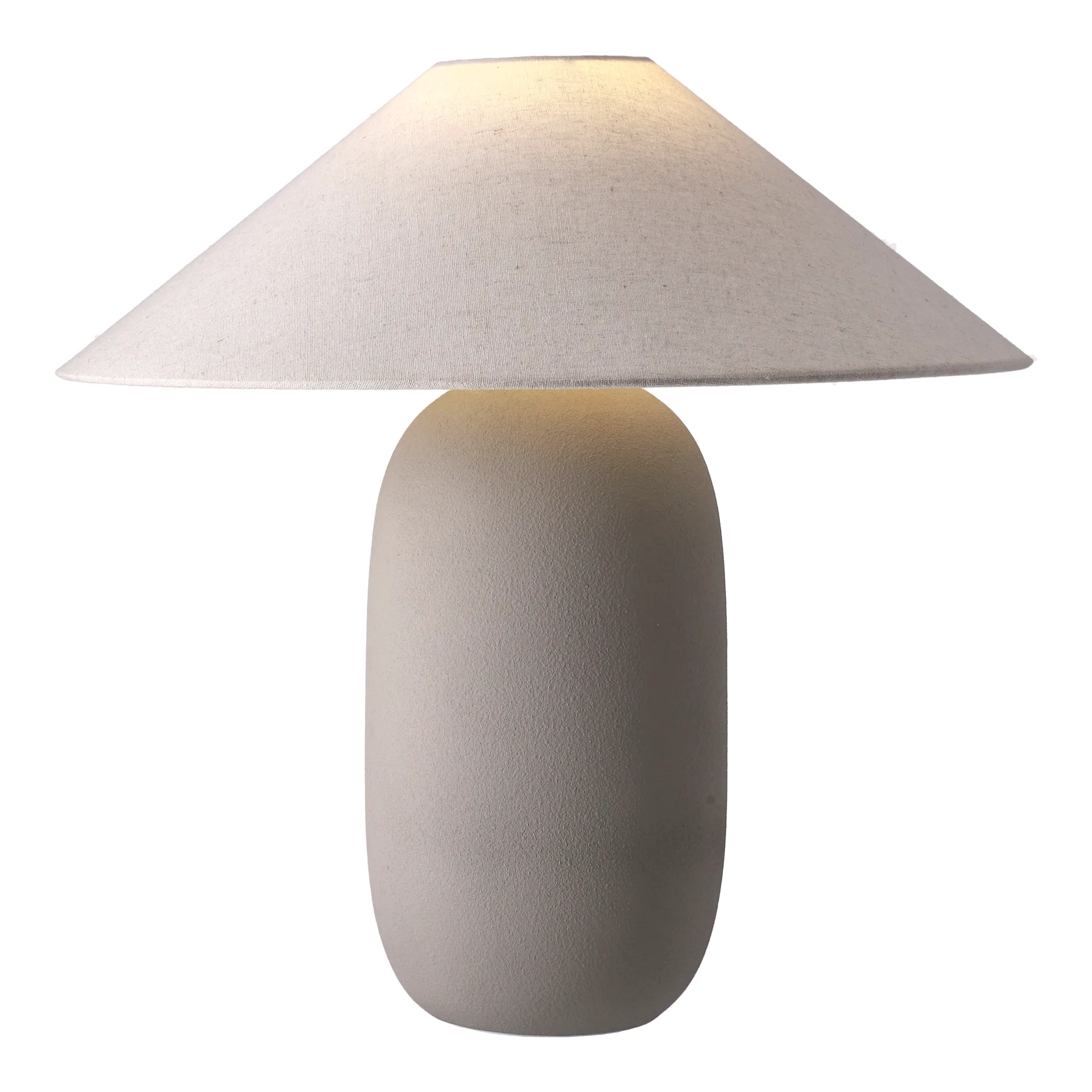 Lampa stołowa Boulder 48 cm grey-nature,  Scandi Living