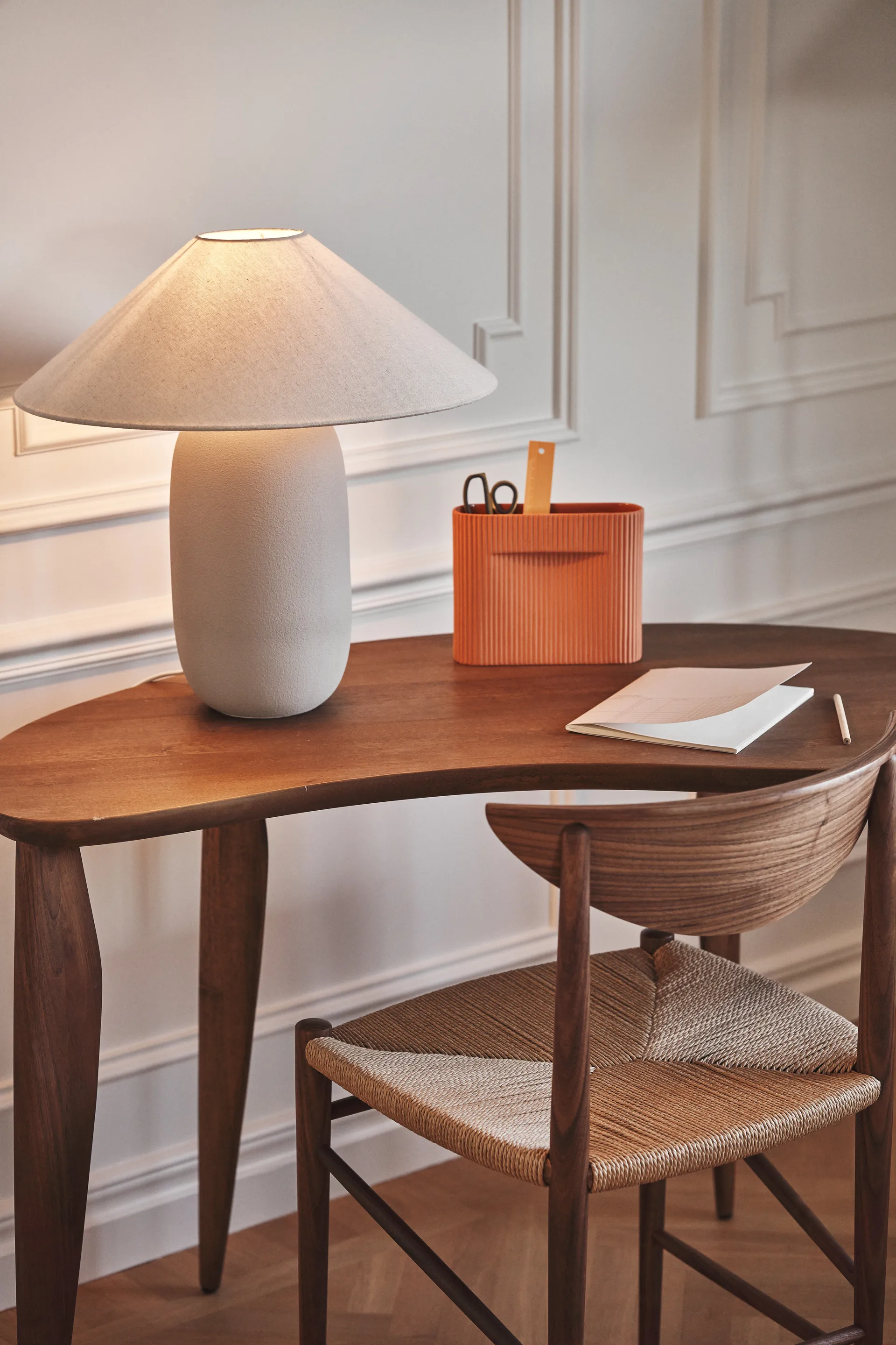 Lampa stołowa Boulder 48 cm grey-nature Scandi Living