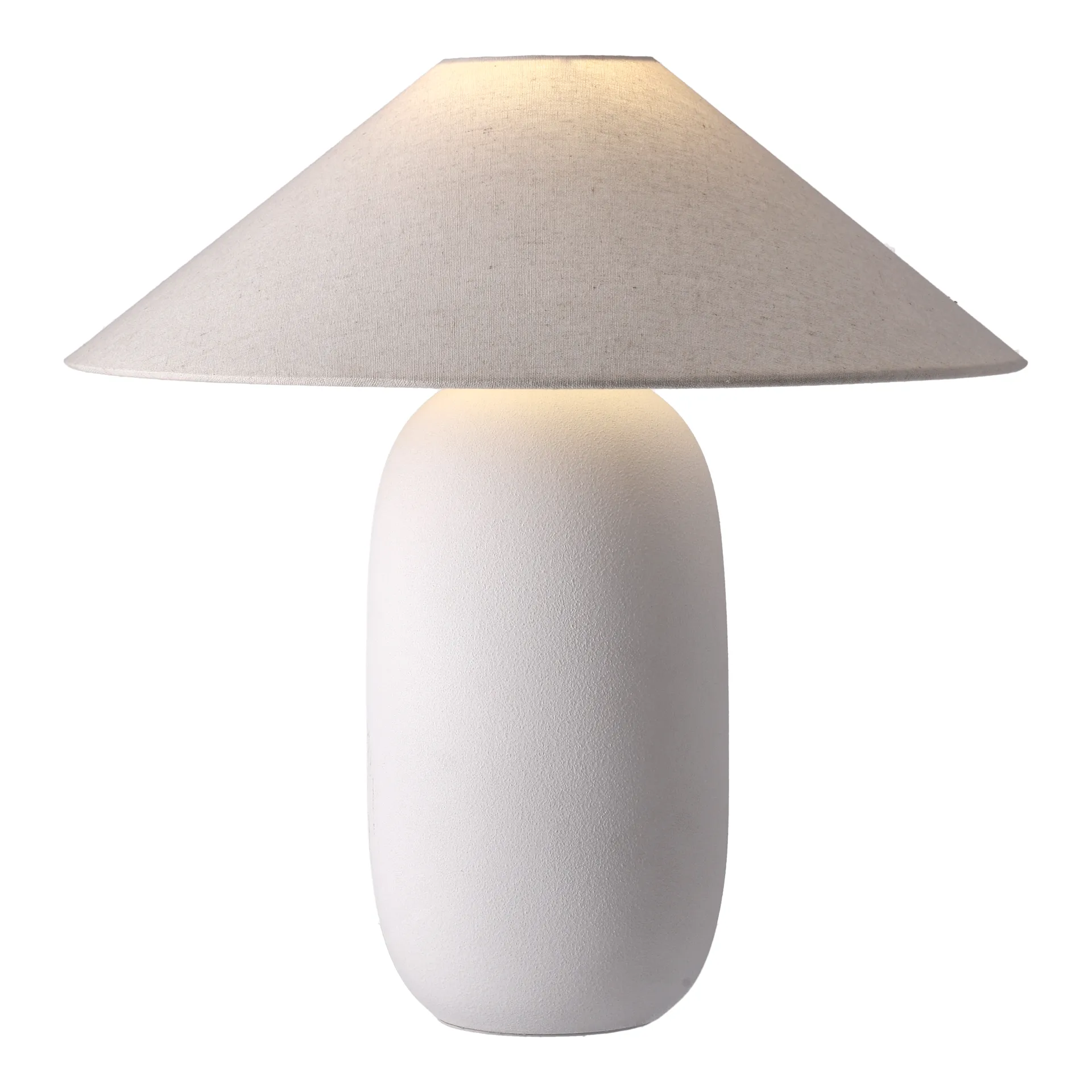 Lampa stołowa Boulder 48 cm white-nature Scandi Living