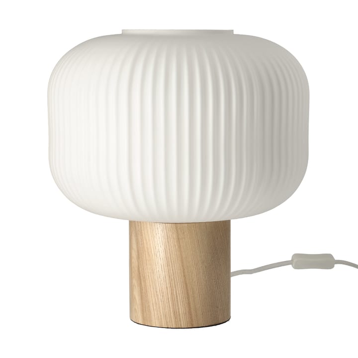 Lampa stołowa Fair 34,5 cm - Jesion biały matowy - Scandi Living