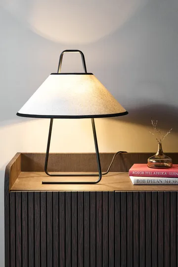 Lampa stołowa Moss light 43 cm - Beżowa - Scandi Living