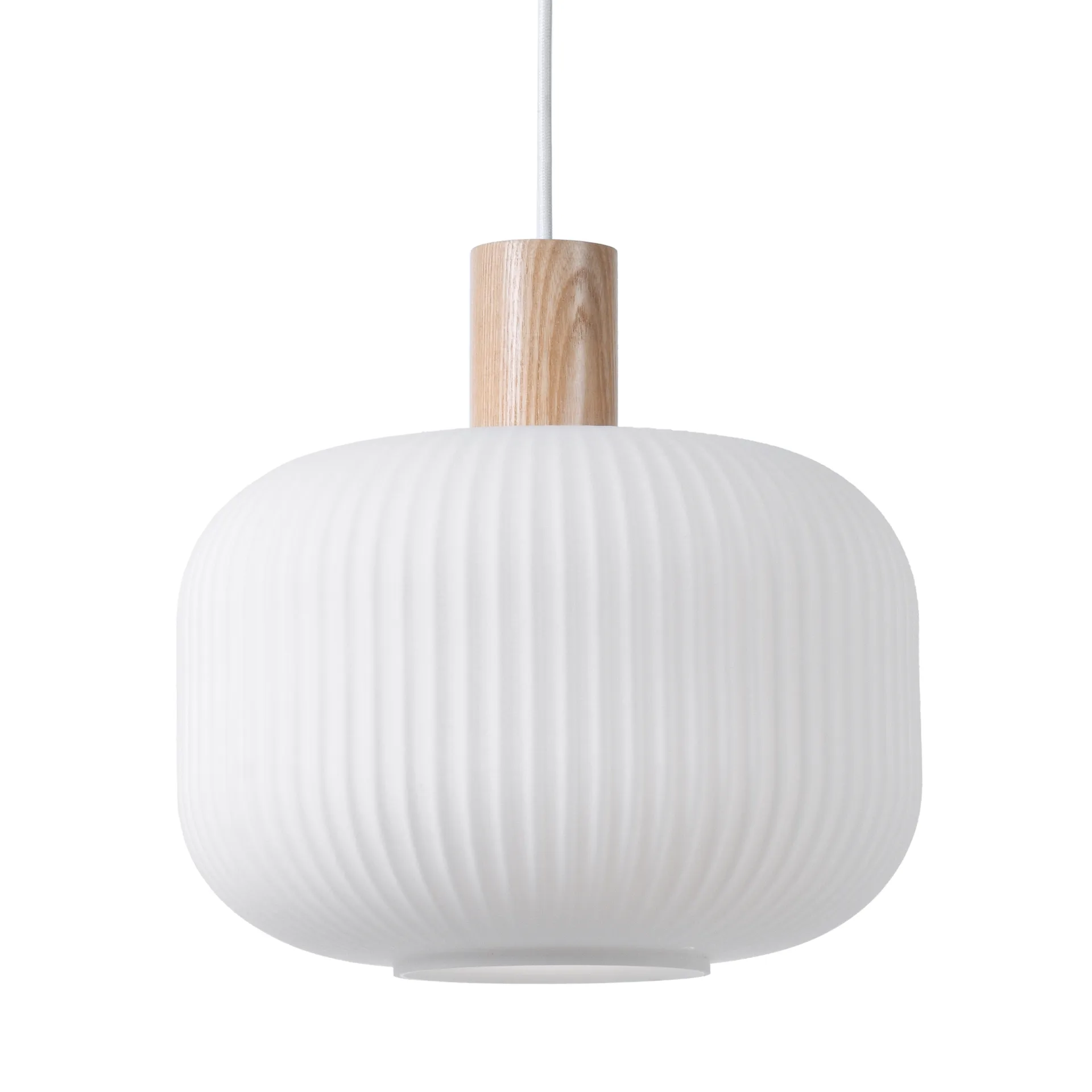Lampa sufitowa Fair Ø30 cm, Szkło matowe - jesion Scandi Living
