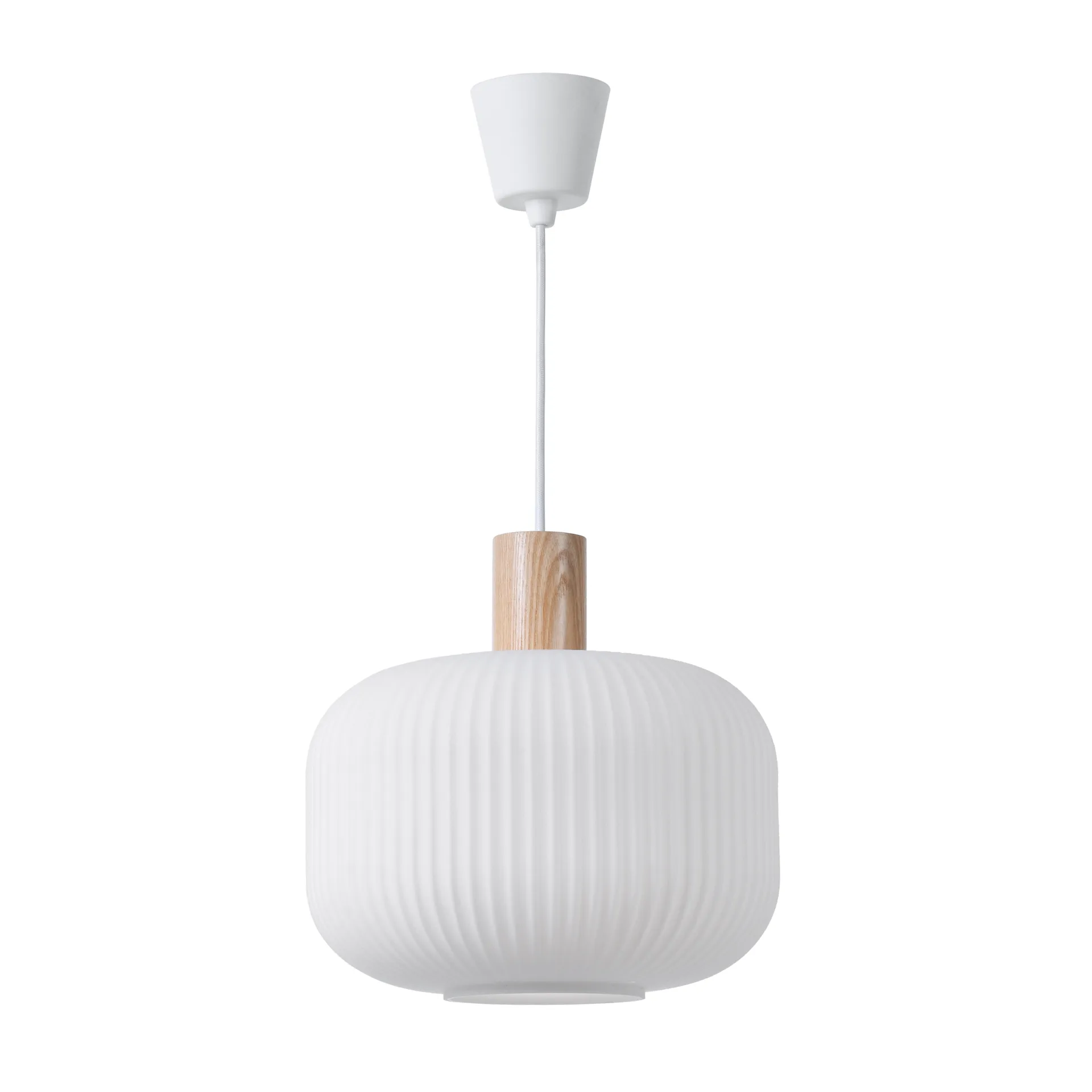 Lampa sufitowa Fair Ø30 cm, Szkło matowe - jesion Scandi Living