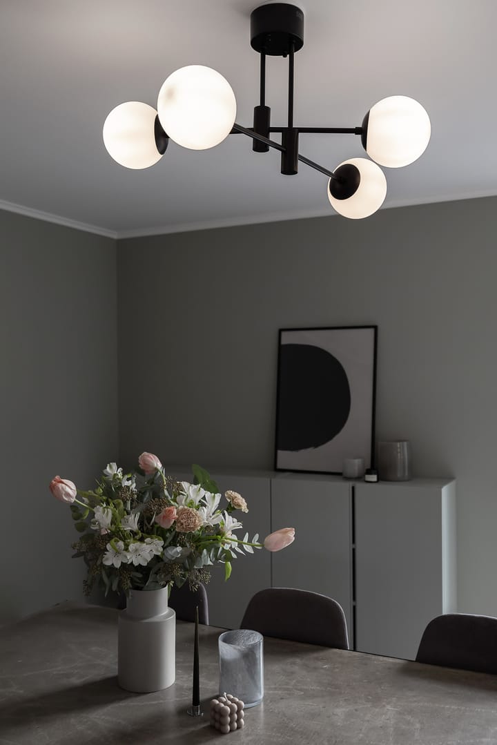 Lampa sufitowa Solar czarny 73 cm, Biel matowa Scandi Living