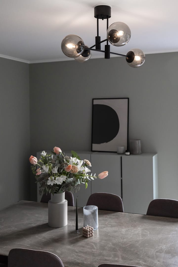 Lampa sufitowa Solar czarny 73 cm, Dymny szary Scandi Living