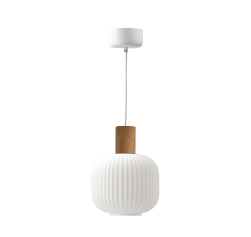 Lampa wisząca Fair Ø20cm - Matowe szkło-jesion  - Scandi Living