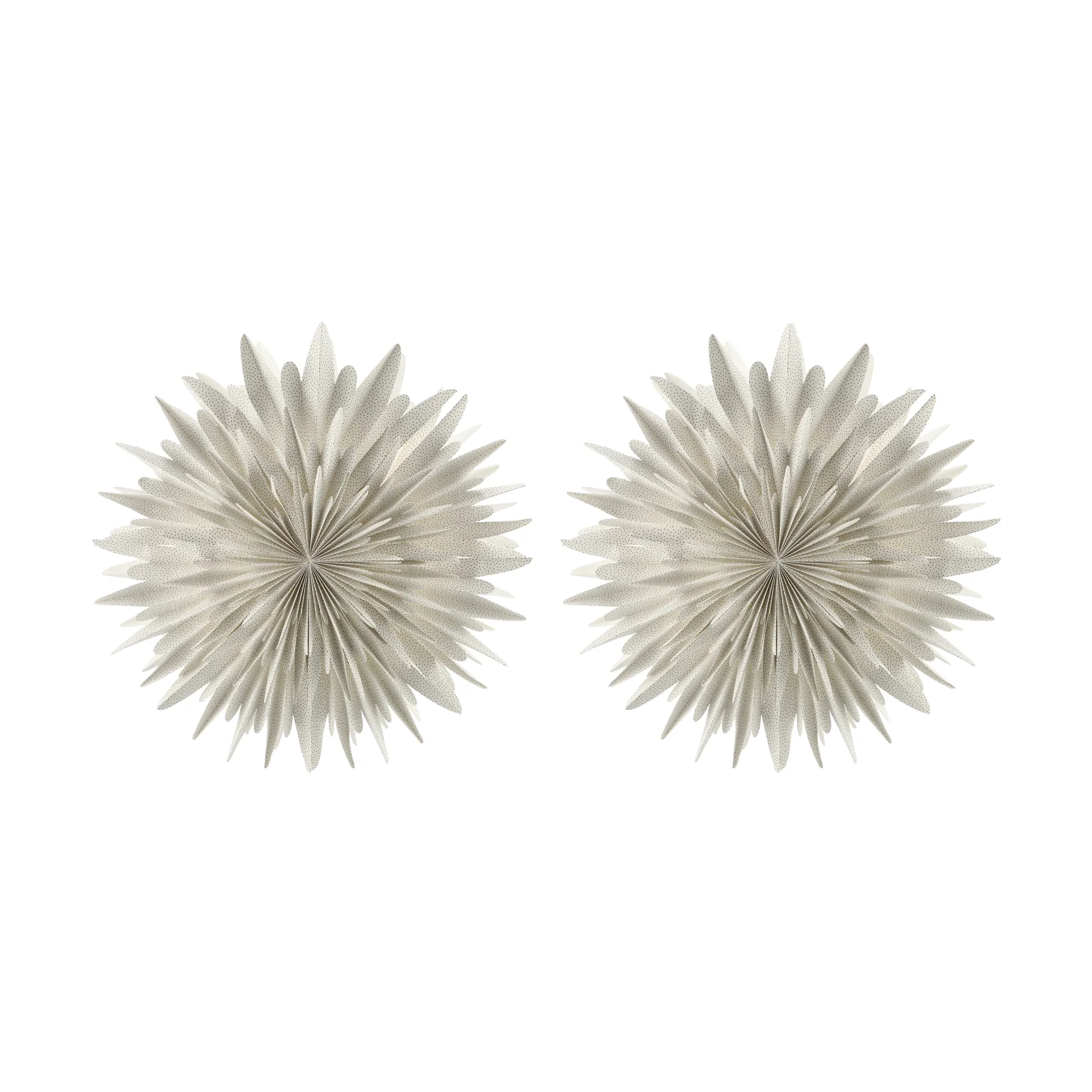 Luna gwiazda adwentowa Ø80 cm opakowanie 2 sztuk - Biały w kropki Scandi Living