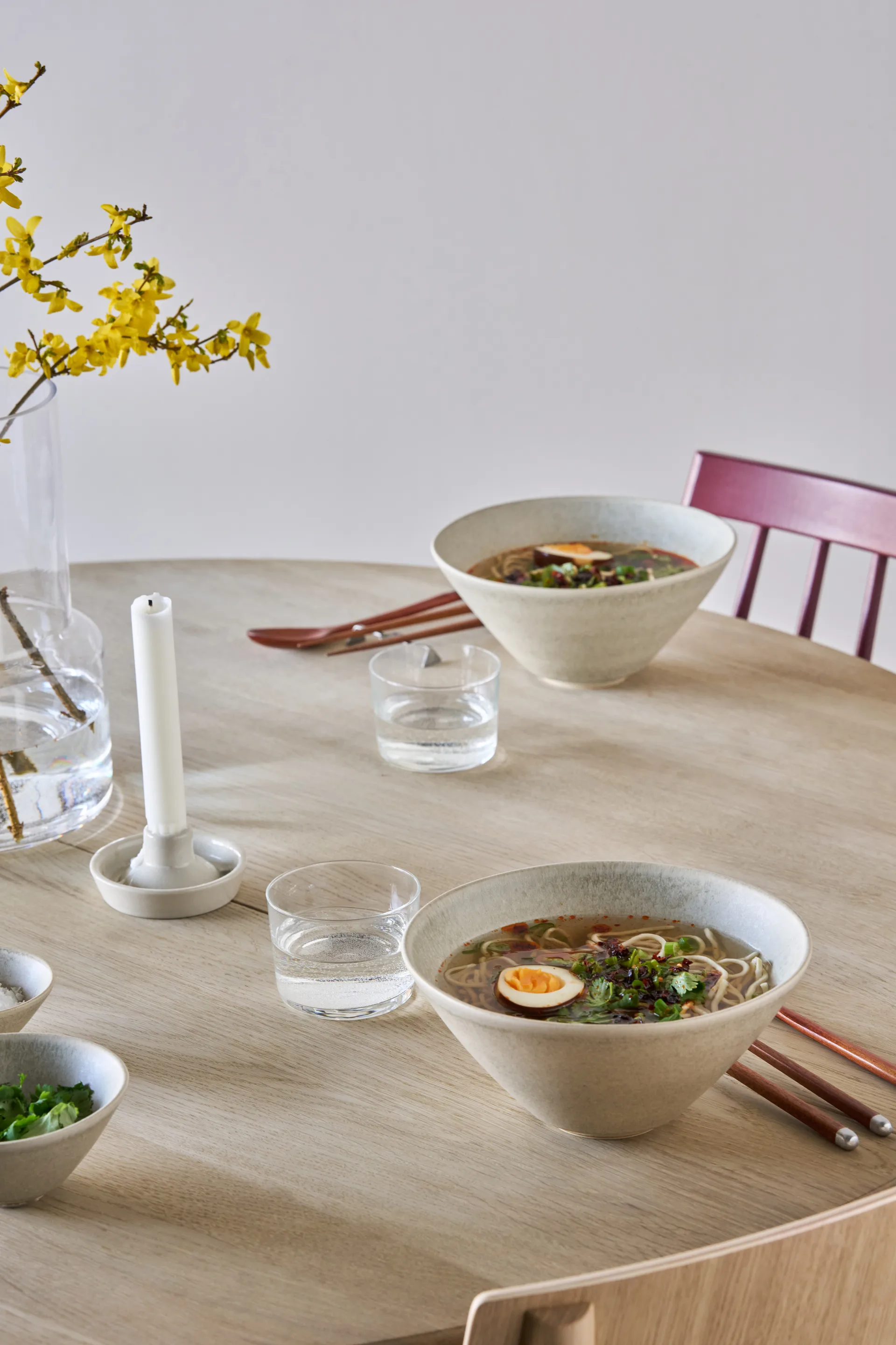 Miska do ramen Terra, Beżowy kamionkowa, Ø20 cm Scandi Living
