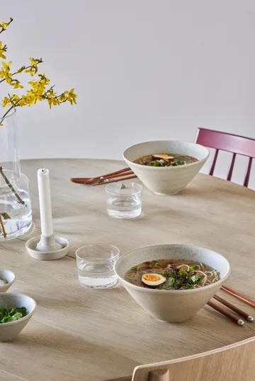 Miska do ramen Terra - Beżowy kamionkowa, Ø20 cm - Scandi Living