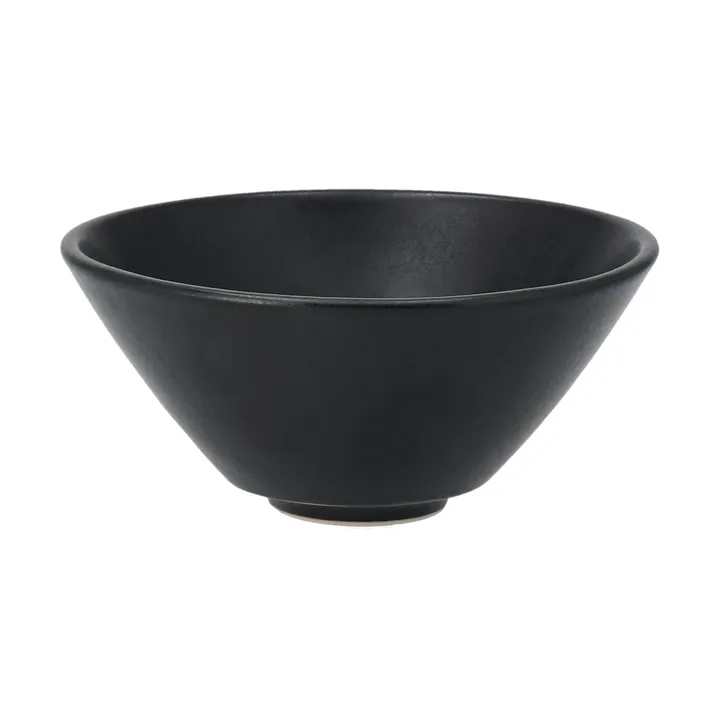 Miska do serwowania Terra - Czarny kamionkowa, Ø12 cm - Scandi Living
