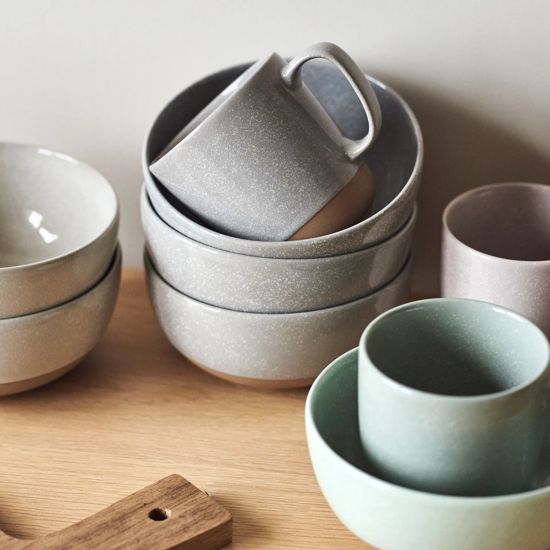 Miska Fossil 60 cl, Zielona Scandi Living