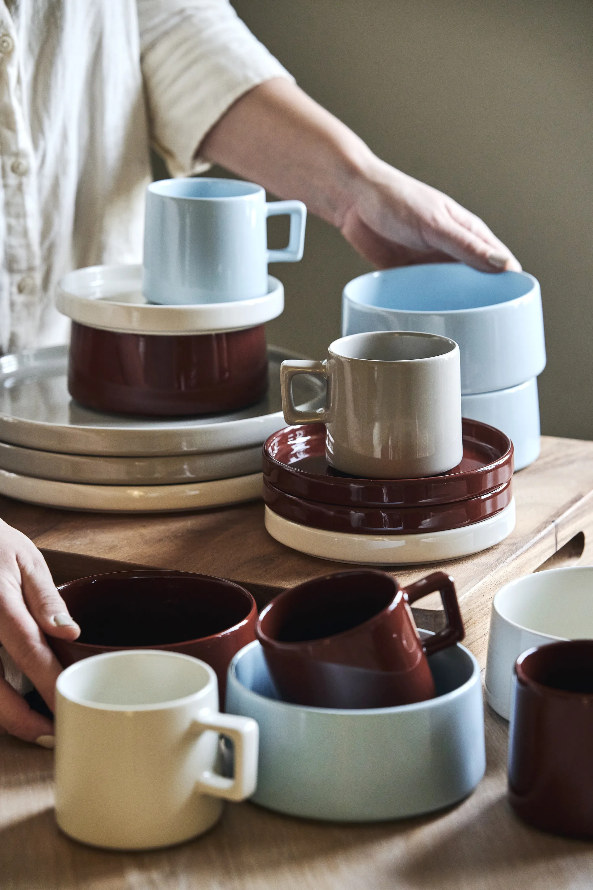 Miska Taper Ø13,3 cm, Jasnoniebieska Scandi Living