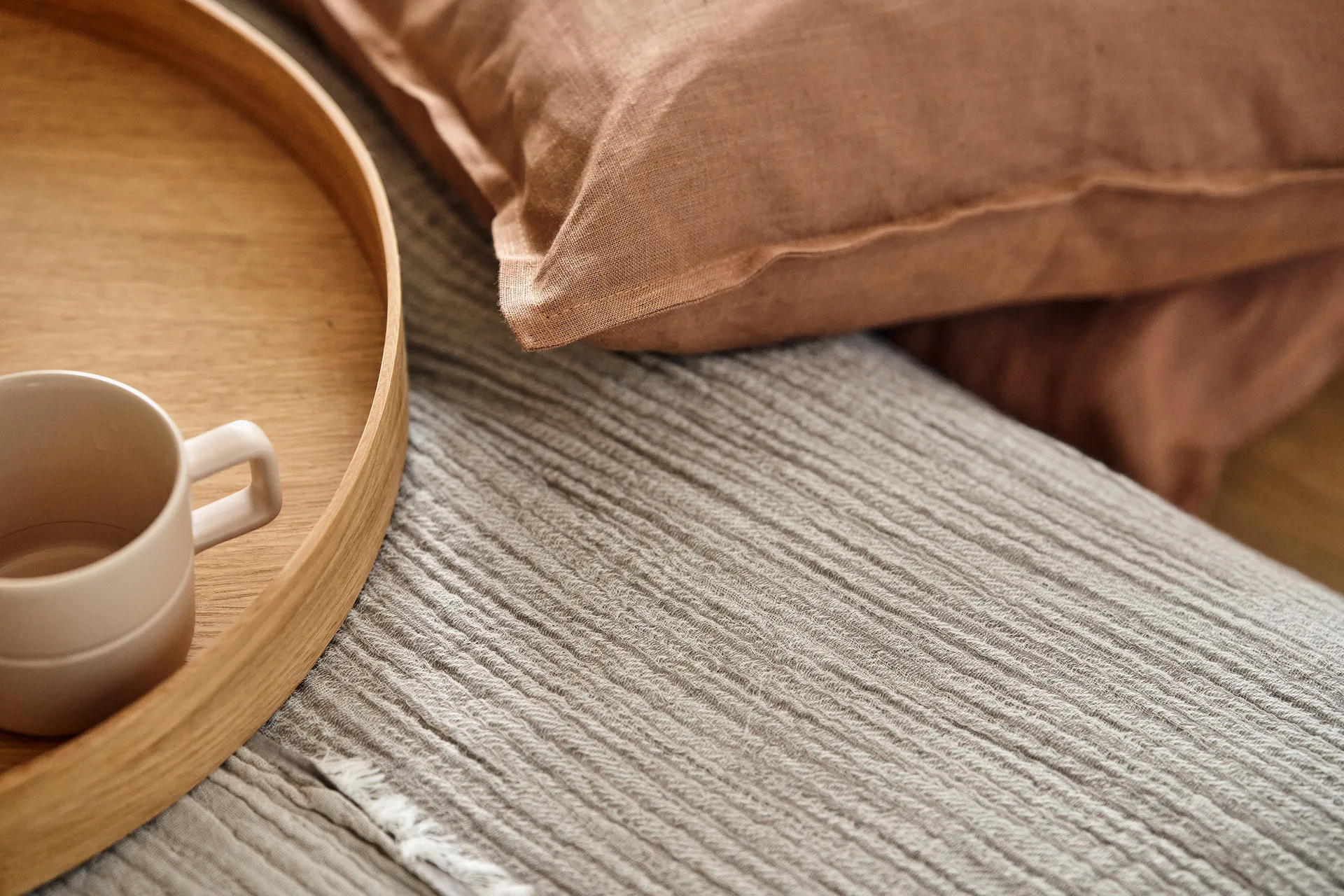 Narzuta Breeze 260x260 cm, Szary Scandi Living