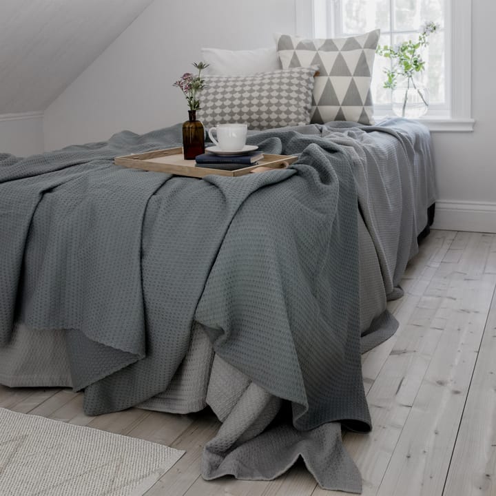 Narzuta Kimono 139x260 cm, dusty petrol (blady niebieski) Scandi Living