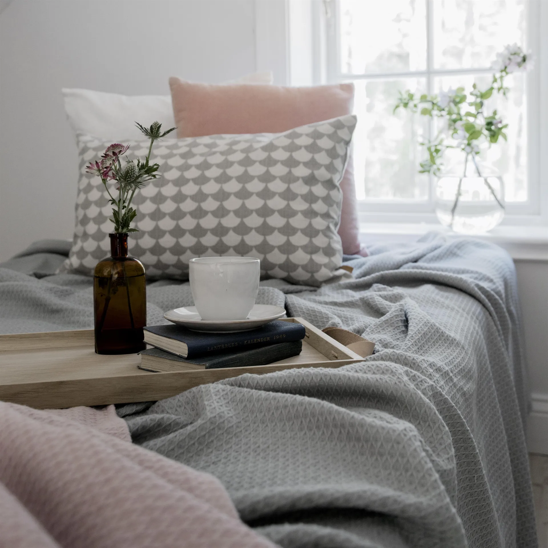 Narzuta Kimono 260x260 cm, concrete (szary) Scandi Living