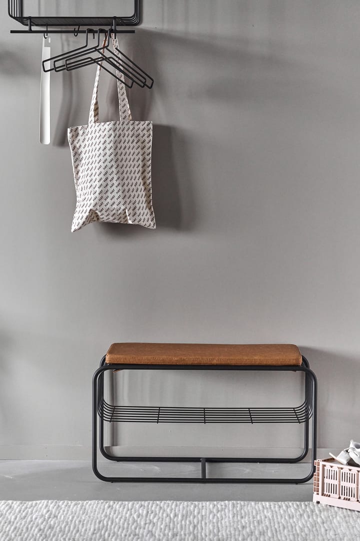 Nod ławka/półka na buty 80x36x42 cm, Black Scandi Living