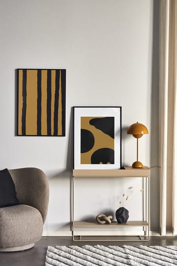 Plakat Contour brązowy - 50x70 cm - Scandi Living