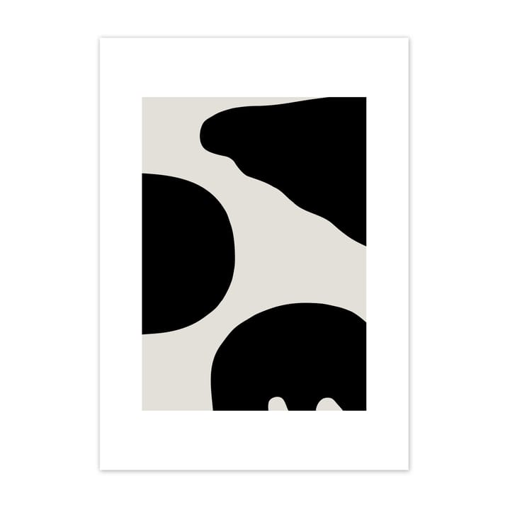 Plakat Contour szary - 30x40 cm - Scandi Living