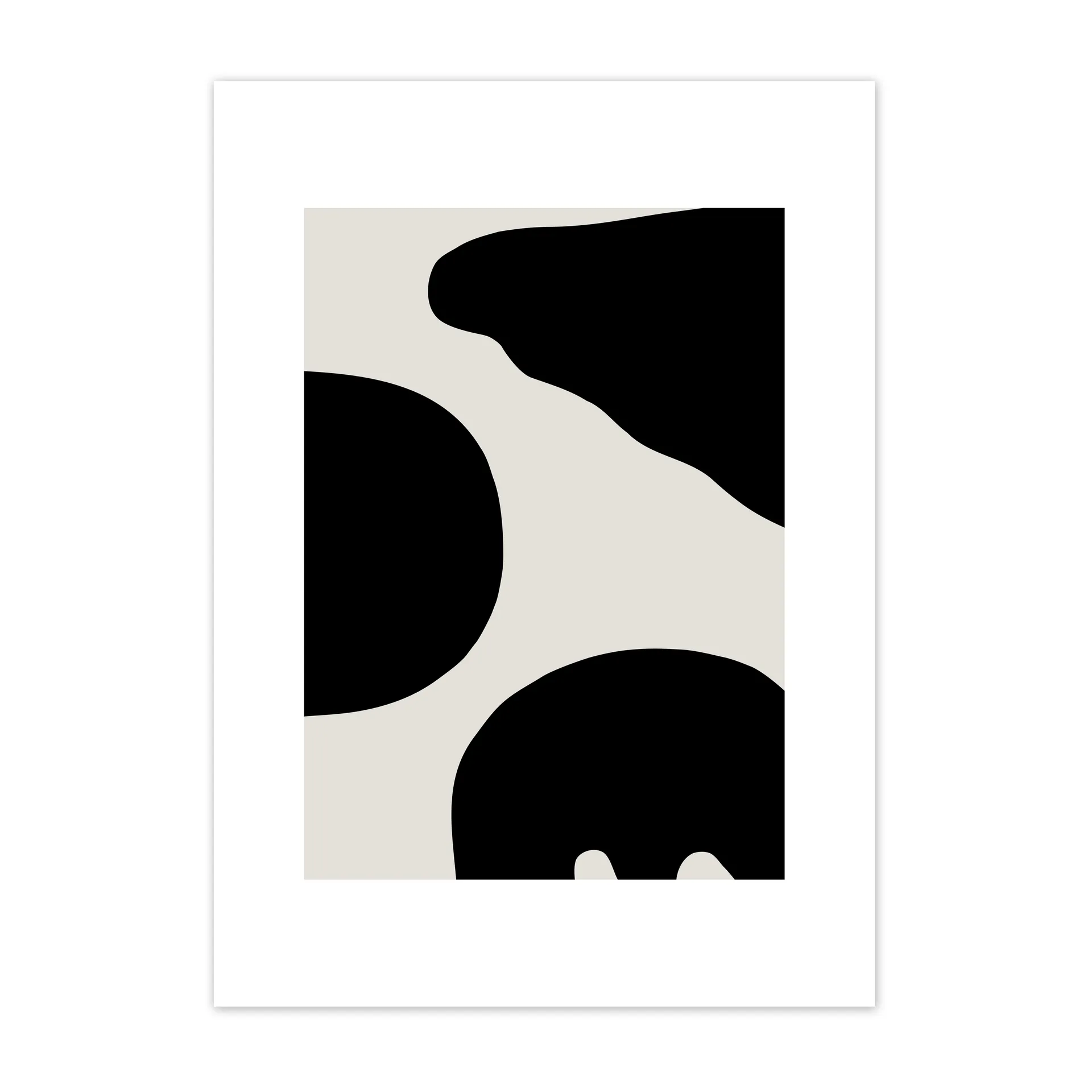 Plakat Contour szary, 50x70 cm Scandi Living