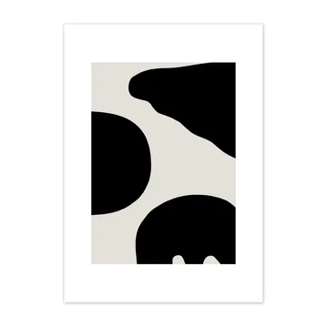 Plakat Contour szary - 50x70 cm - Scandi Living