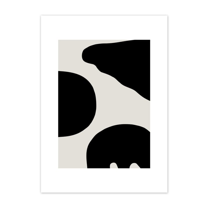 Plakat Contour szary - 50x70 cm - Scandi Living