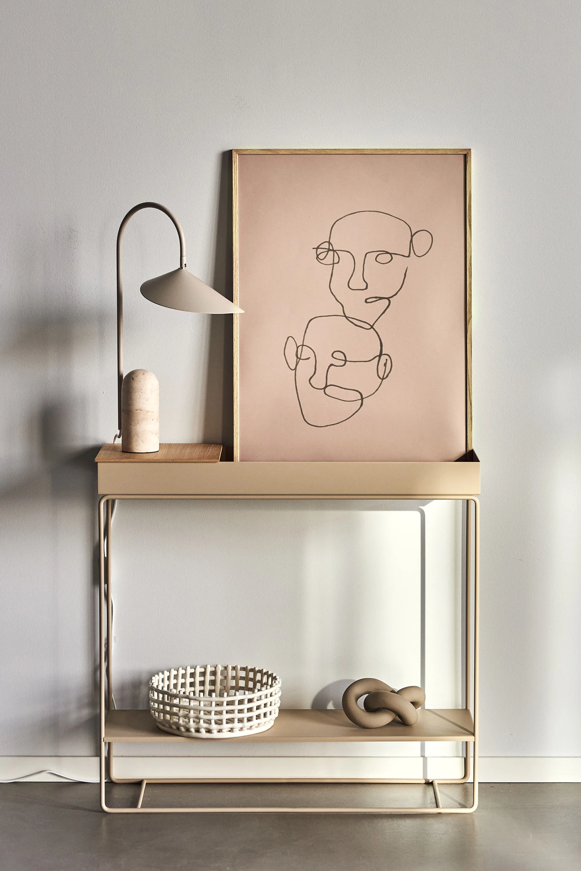 Plakat Figurative beżowy, 50x70 cm Scandi Living