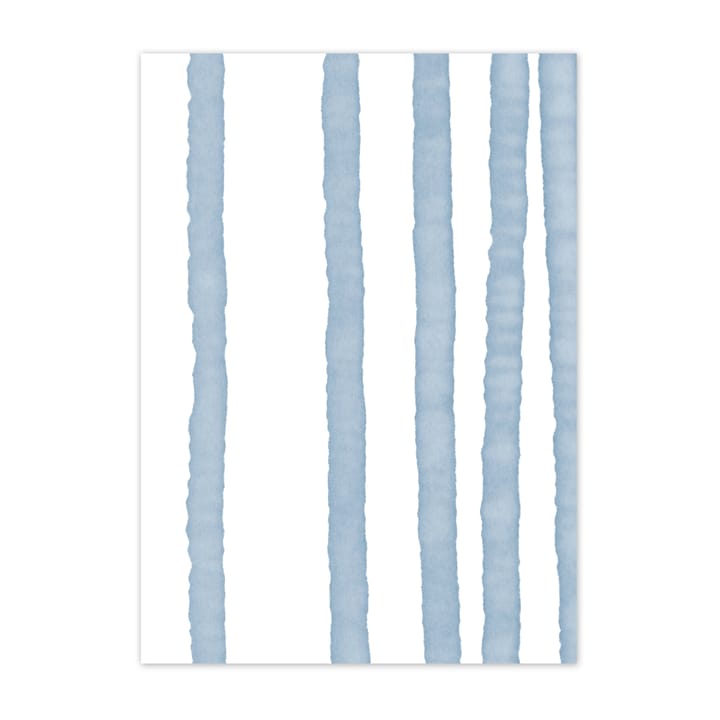 Plakat Lineage niebieski - 40x50 cm - Scandi Living