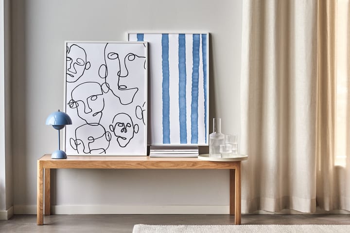 Plakat Lineage niebieski - 50x70 cm - Scandi Living