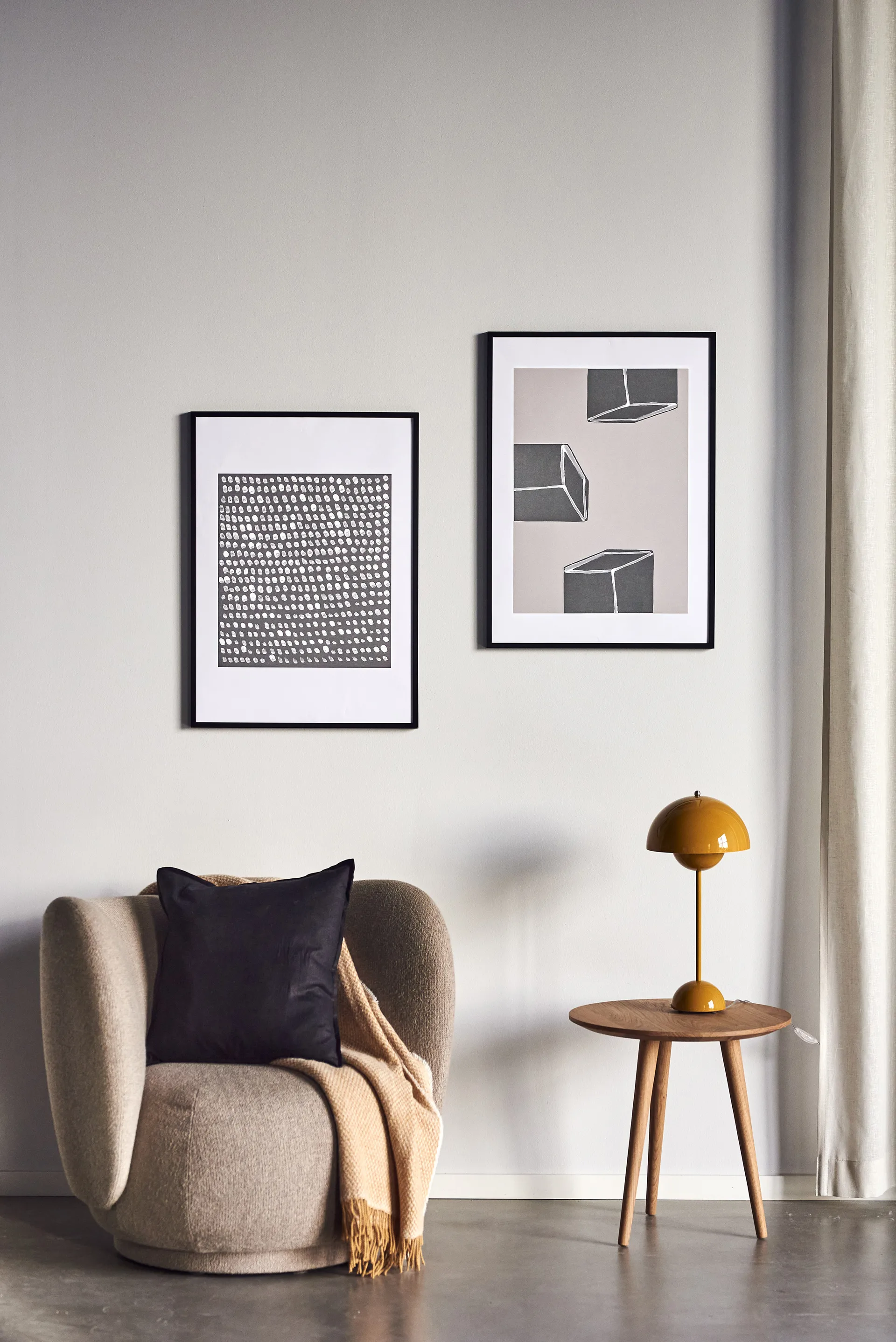 Plakat Multitude w kolorze szarym, 50x70 cm Scandi Living