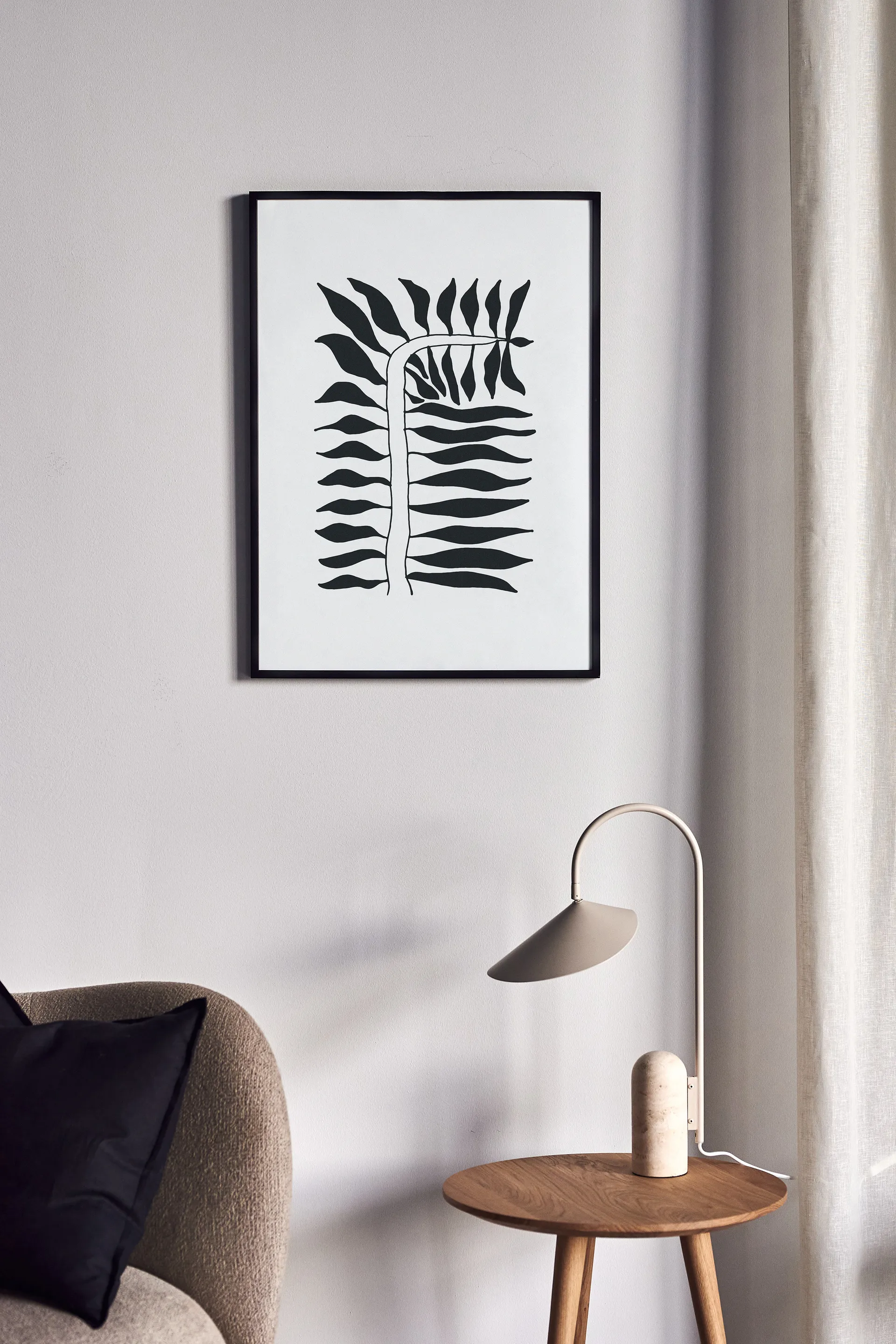 Plakat Seeding czarny, 50x70 cm Scandi Living