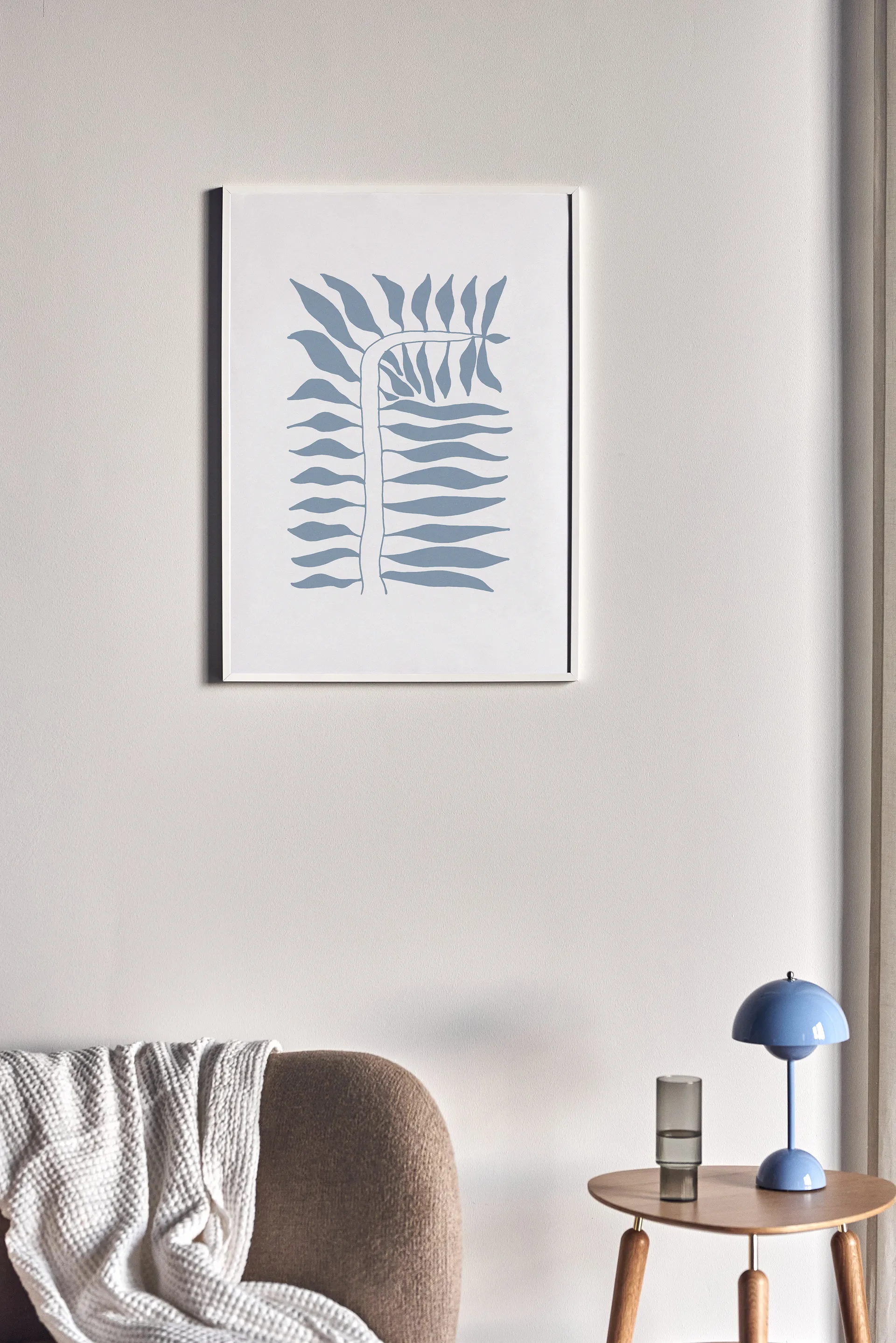 Plakat Seeding niebieski, 50x70 cm Scandi Living