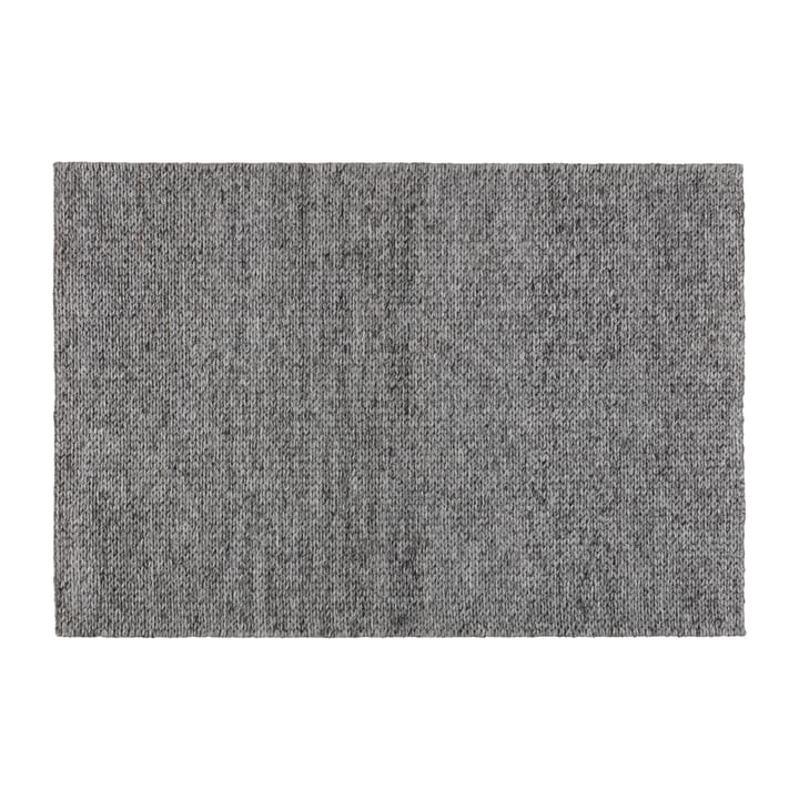 Pleciony dywan wełniany ciemnoszary - 170x240 cm - Scandi Living