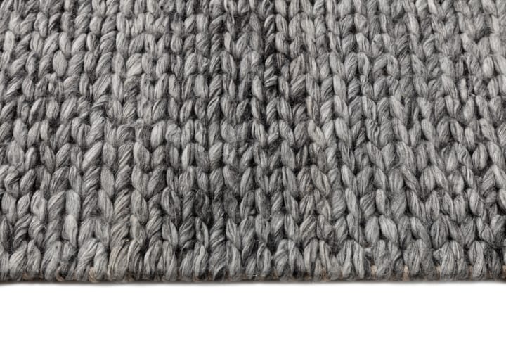 Pleciony dywan wełniany ciemnoszary, 200x300 mm Scandi Living