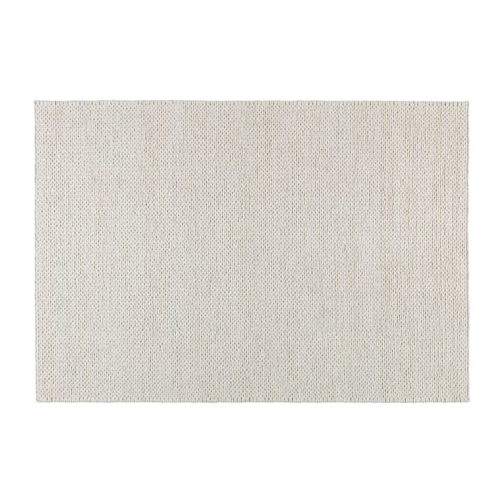 Pleciony dywan wełniany naturalny biały - 170x240 cm - Scandi Living