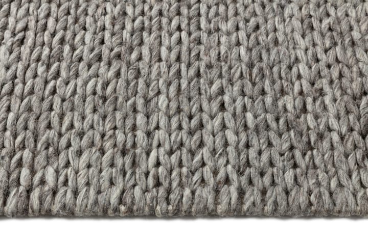 Pleciony dywan wełniany naturalny szary, 170x240 cm Scandi Living