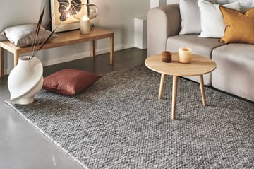 Pleciony dywan wełniany naturalny szary - 170x240 cm - Scandi Living
