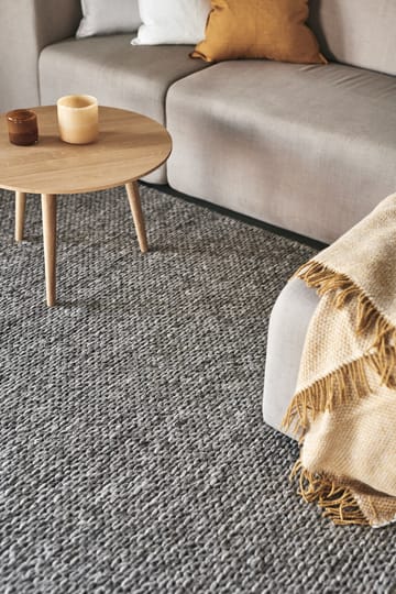 Pleciony dywan wełniany naturalny szary - 200x300 mm - Scandi Living
