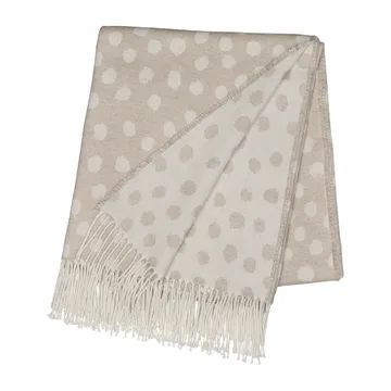 Pled bawełniany Droplets 130x185 cm - Beżowy - Scandi Living