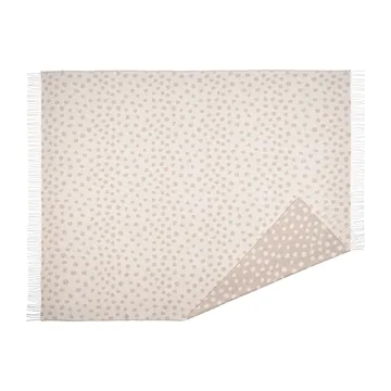 Pled bawełniany Droplets 130x185 cm - Beżowy - Scandi Living