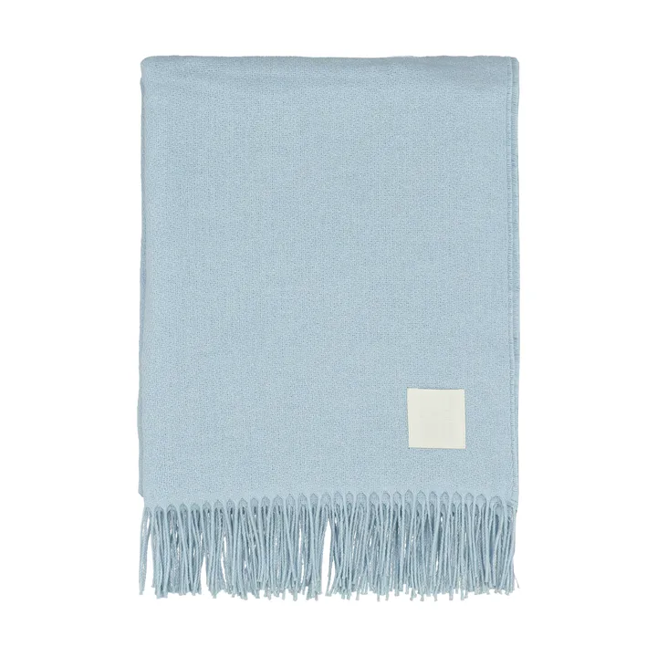 Pled bawełniany Loom 125×170 cm - Błękitny - Scandi Living