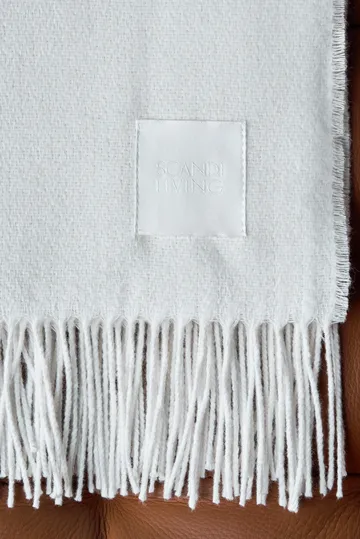 Pled bawełniany Loom 125×170 cm - Brzoza - Scandi Living