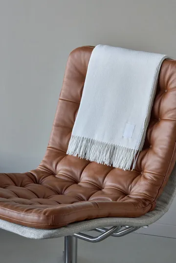 Pled bawełniany Loom 125×170 cm - Brzoza - Scandi Living