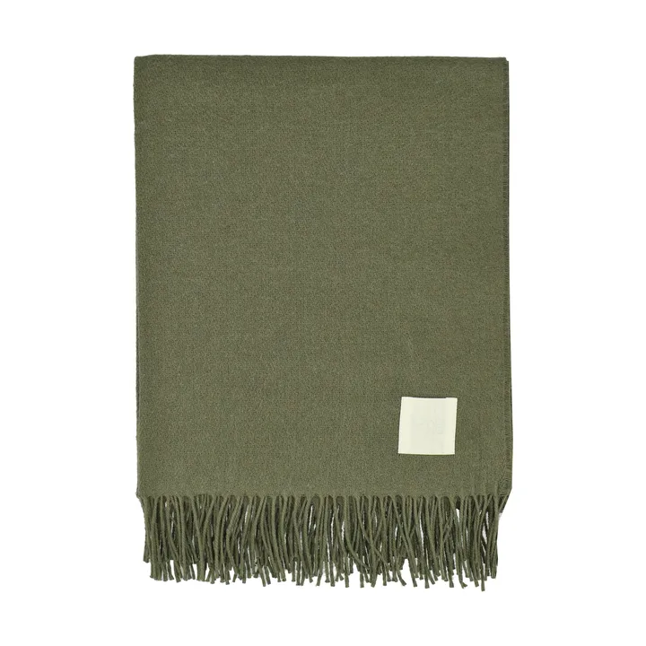 Pled bawełniany Loom 125×170 cm - Khaki - Scandi Living