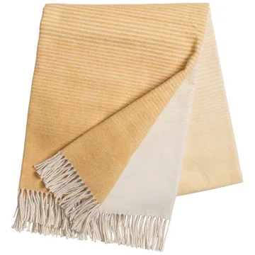 Pled bawełniany Mist - Mustard - Scandi Living