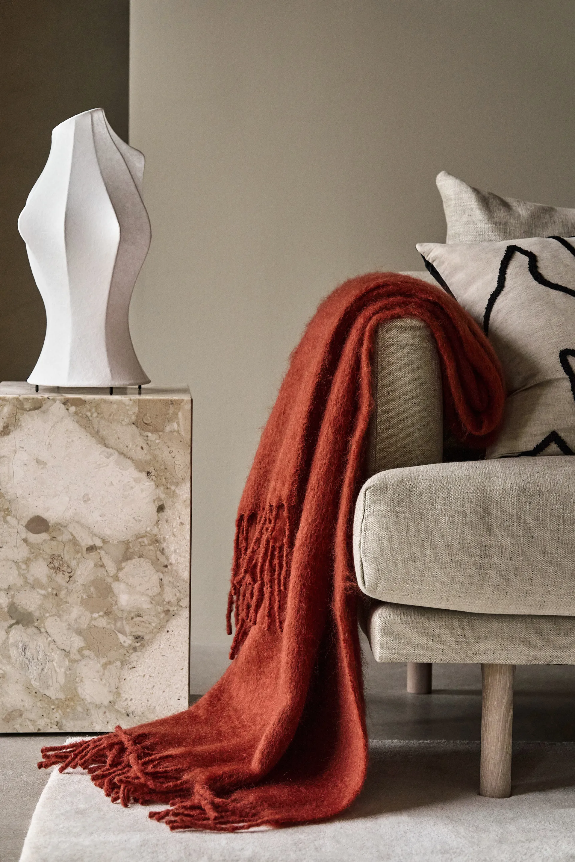 Pled Dune mohair 130x170 cm, Sienna Scandi Living
