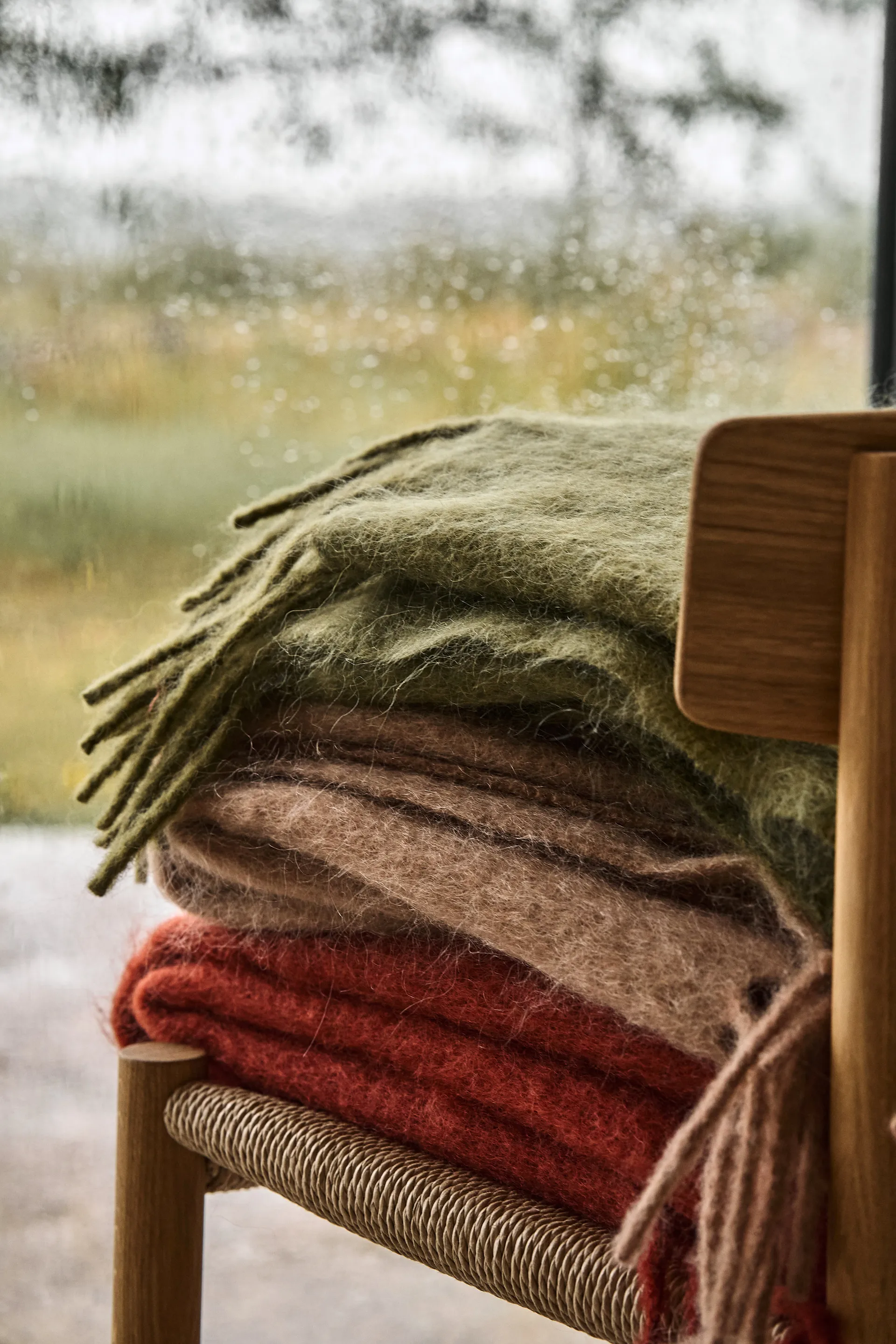 Pled Dune mohair 130x170 cm, Wheat Scandi Living