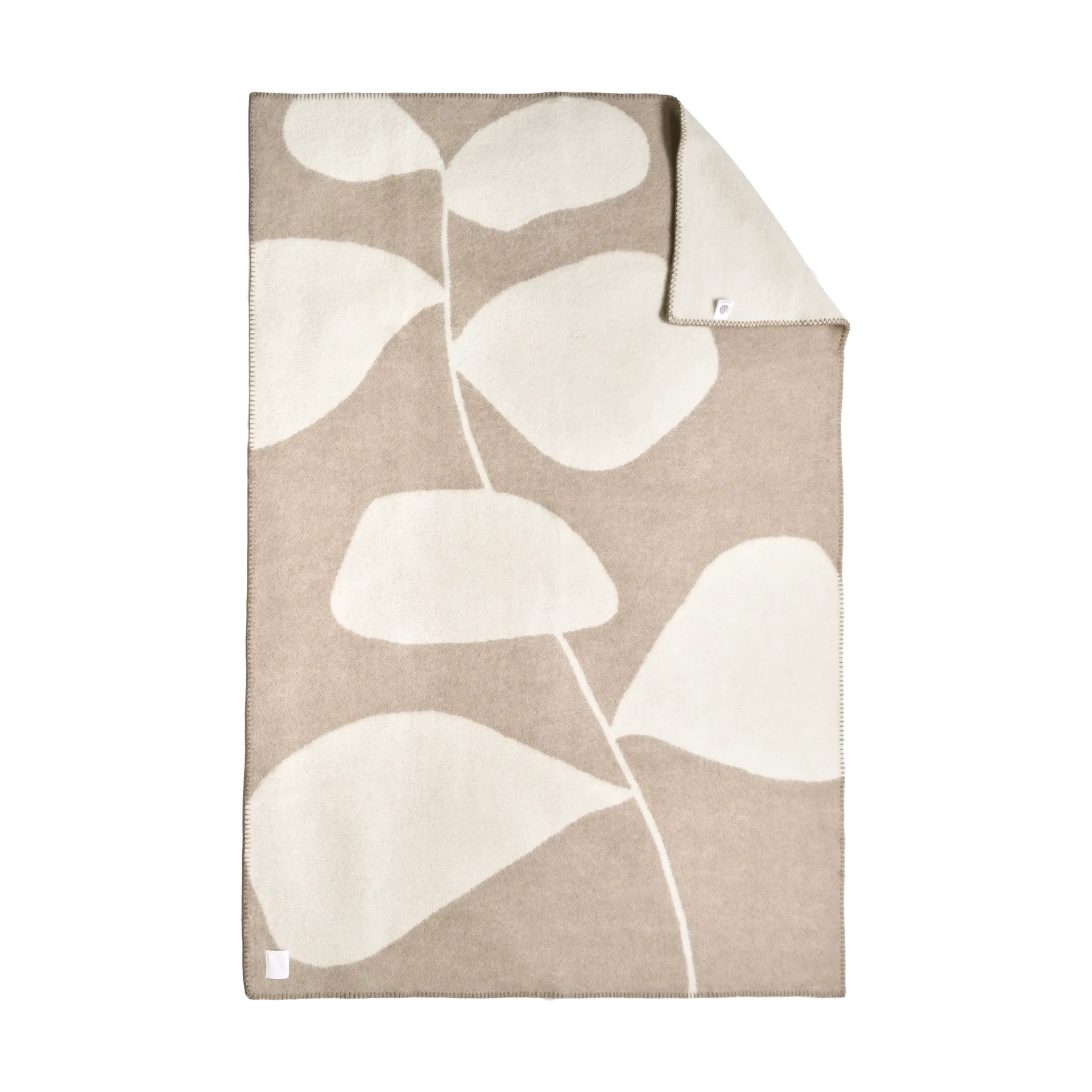 Pled wełniany Leaf 130x180 cm, Kret Scandi Living